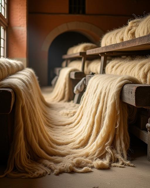 Lana grezza e distretti tessili in Toscana